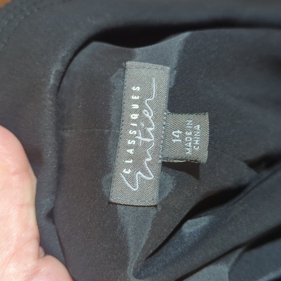 Classiques Entier Elegant Classic Career Black Wool Blazer Sz 14 - Picture 6 of 10